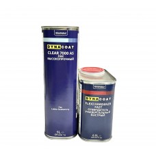 DYNA Clear 7000 AS Акриловый Лак, 1л + отвердитель Flexi fast,0,5л